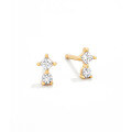 wholesale S925 Sterling Silver Daily Minimalist Diamond Earrings, Elegant European Style-0-8