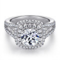 wholesale 925 Sterling Silver 2 Carat Cubic Zirconia Women's Ring Wedding Band-0-0