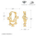 wholesale S925 Sterling Silver Cross-border New Style Micro-set Stone Earrings, Trendy Popular Ear Clasps, Versatile And Best-selling Minimalist Earrings-0-6