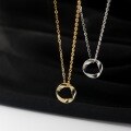 wholesale S925 silver Nalan Möbius ring necklace fashion trend ladies elegant personality choker D9457-0-0