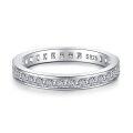 wholesale 925 Sterling Silver All-Match Stackable Pinky Ring for Women, Korean Style Minimalist Design with Full Diamond Inlay, Ins Style Color-Fading Resistant Ring-0-6