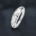 S925 Sterling Silver Moissanite Eternity Ring for Women-0-0