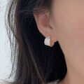 wholesale S925 Sterling Silver Enamel Resin Drop Earrings, Women's Korean Autumn New Trend Minimalist Earrings-0-2