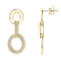 S925 Sterling Silver D-color Moissanite Bow Earrings-0-45