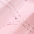 wholesale S925 Sterling Silver Full Starry Sky Snake Chain Melon Seed Chain with Twisted Links Ingot Field Charm Pendant Necklace for Women Choker-0-2