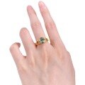 wholesale S925 Sterling Silver New 6*9mm Oval Tourmaline Green Ring, Oxygen Mint Green, Live Stream Edition-0-4