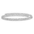 wholesale S925 Sterling Silver Fashion Geometric Engraved Diamond Bracelet, High-End Sense, Small and Niche, Ins Style, Multi-Layer Twisted Silver Bracelet-0-7