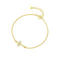 wholesale S925 Sterling Silver Diamond Cross Bracelet for Women,,-0-4