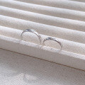 wholesale S925 Sterling Silver Couple Rings, a pair of diamond-shaped men's and women's Korean-style lightweight luxury long-distance relationship niche trendy rings-0-5