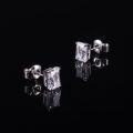 wholesale Platinum, 9K, 10K, 14K, 18K Gold Four-Prong 15 Carat Moissanite Stud Earrings with High-End Feel-0-4