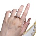 wholesale S925 Silver New Classic 50-Point Diamond Ring for Women, Simple and Fashionable-0-4