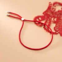 wholesale S925 Silver Nalan Women's Korean-style Braided Red String Single Strand Elegant Fashion Minimalist Literary Bracelet S4380-S925 Silver Bracelet 925 Silver