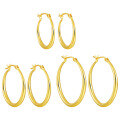 wholesale S925 Sterling Silver Minimalist Geometric Hoop Earrings for Women, Small and Simple, High-End Style-0-4