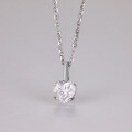 wholesale S925 Silver Heart-Shaped Moissanite Pendant Necklace for Women, TEMU Jewelry Source Factory-0-1