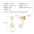 S925 Sterling Silver Light Bulb Freshwater Pearl Earrings-0-29