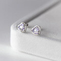 wholesale S925 Sterling Silver Ins Style Diamond Inlaid Heart Stud Earrings with Temperament Design and Girly Heart Ear Jewelry M03138-0-3