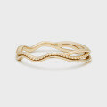 wholesale 9K gold Japanese-styleversatileirregular plain ring for's Spring Collection-0-2