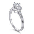wholesale S925 silver SKA cross-border best-selling accessories women's micro-inlaid carat simulated diamond ring-0-4