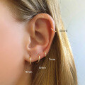 wholesale 925 Sterling Silver INS Minimalist Ear Cuff, Helix Earring, Nose Ring for Women-0-1
