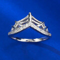 wholesale S925 Silver Stackable Crown Mesh Ring for Daily Fashion Commuting, European and American New Style, Suitable for AliExpress-0-2