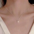 wholesale S925 Sterling Silver Small Niche Affordable Under $100 Necklace Collection, Light Luxury Women's Collarbone Chain, Minimalist and High-End Retro Choker-0-5