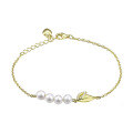 wholesale S925 Sterling Silver Freshwater Pearl Bracelet for Women with Zircon Ins Style Gift for Best Friend-0-4