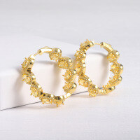 wholesale S925 Sterling Silver European and American Style Cross-Border Light Luxury Internet-Fashionable Earrings with Zirconia Circular Hoop Design-White zirconium earrings 925 silver