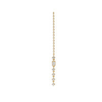 wholesale S925 Silver Gold-Plated Duoli New 24 Dangling Tassel Long Drop Earrings with a Sense of Sophistication, Versatile Jewelry Set-Zircon Swinging Sterling Silver Earrings 925 Silver