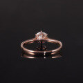 wholesale 9/14/18K Gold Premium 10K Rose Gold Ring 1ct Moissanite with Certificate Customized Cross-Border-0-2