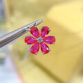 wholesale 925 Silver New Snowflake Necklace for Women, Light Luxury Small Brand Flower Daisy Petal Collarbone Chain-0-3