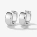 wholesale 925 Silver Minimalist Wide Circle Hoop Ear Clasps for Women, Light Luxury High-End Minimalist Niche Jewelry-0-6