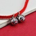wholesale 925 Sterling Silver Lucky Cat Bell Pendant Charm for Handmade DIY Jewelry Bracelet Necklace Cord Red String Beading-0-3
