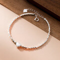 wholesale S925 silver bracelet with a few ounces of broken silver, Qian Duoduo series pearl jewelry S5455-0-1