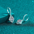 S925 Sterling Silver Moissanite Women's Waterdrop Earrings, Fashionable and Versatile-0-0