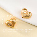wholesale Gold-plated 925 Ancient Method Silver Wire Drawing Pit Peach Heart Spacer Bead Zircon Heart Through-Hole DIY Bracelet Necklace Accessory Parts-0-15