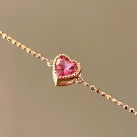 wholesale S925 sterling silver new solid body small and unique love heart bracelet, versatile, luxurious, fashionable, and minimalist for women-BS0076-Gold>925 Silver