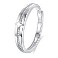 wholesale S925 Sterling Silver Original Design High-end Couple Rings Adjustable Plain Band Rings Valentine's Day Gift-0-121
