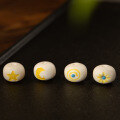 wholesale Metal material root carving sun, moon, and stars old-style bead spacer beads, matching beads, handmade DIY stringing beads, back cloud ornament accessories-0-1
