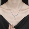 S925 Sterling Silver Moissanite Cross-Border Serpent Series Necklace-0-2