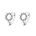 wholesale S925 Sterling Silver Minimalist Small Interlocking Bead Stud Earrings, Fresh Korean Style, Gentle and Versatile for Women-0-5
