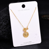 Sterling Silver Gilded Diamond-Cross Pikaxiou Pendant Necklace-S925 Sterling Silver YD2-0207 925 Silver