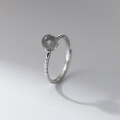 wholesale S925 Sterling Silver Light Luxury High-End Soft Style Moonstone Ring Jewelry for Women R02065-0-1