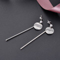 wholesale S925 Silver Earrings for Women, Polished Ear Pendants with a Fresh and Elegant Style, Simple and Fashionable Jewelry Wholesale from the Source Factory-0-1