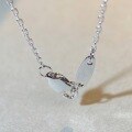 wholesale S925 Sterling Silver Women's Necklace Choker Chain Simple Cross Chain Twist Chain Pearl Chain Wholesale-0-3