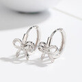 wholesale 925 Sterling Silver Hoop Earrings for Women, Minimalist Circle Ear Clasps, Autumn Winter Light Luxury Small Circle Ear Hoops-0-27