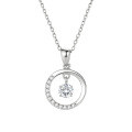 Sterling Silver Moissanite Women's Necklace, 2025 New Clavicle Chain-0-3