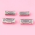 wholesale Metal S925 Silver Small Fish Beads, Koi, Straight Tube, Herringbone Spacer Beads for DIY Bracelet Necklace Unisex Accessories-0-0