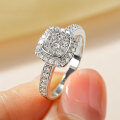 Copper Gold-Plated Zirconia Ring, Light Luxury Cross-Border Wholesale New Style-0-0