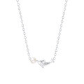 wholesale S925 Sterling Silver minimalist dolphin ballpoint necklace set, trendy and versatile design-0-5