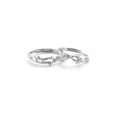 wholesale S925 Sterling Silver Intertwined Branches Couple Rings, Ins Style Luxury High-end Rings for 520 Valentine's Day Birthday Gift for Girlfriend-0-4